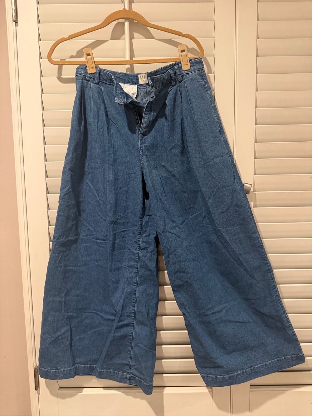 Gap x DÔEN High Rise Wide Leg Denim Trousers 27